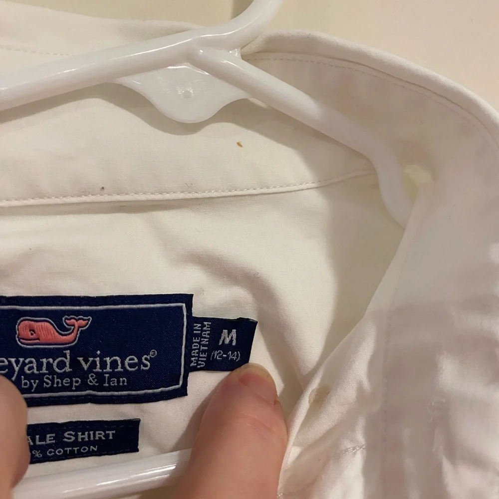 Vineyard Vines White Button Down Shirt - Picture 4 of 4